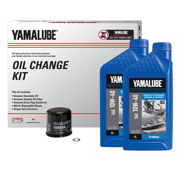 Yamalube® 10W-40 4W Watercraft Performance Oil Change Kit - WV/SP (4 L)